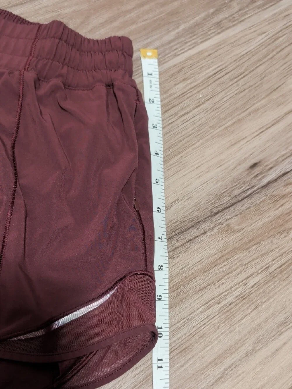 lululemon athletica Women's Athletic Shorts in Deep Maroon - Picture 3 of 5